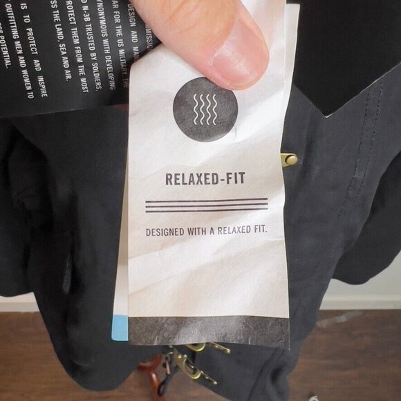 Madewell x Alpha Industries $265 Waxed Cotton Car Coat Black Size M NS730 - Picture 7 of 16